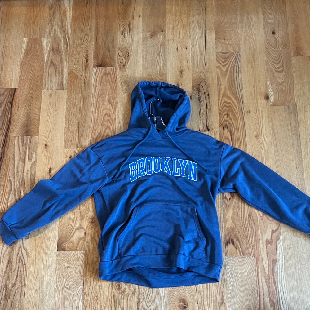 Blue and Grey Brooklyn Hoodie